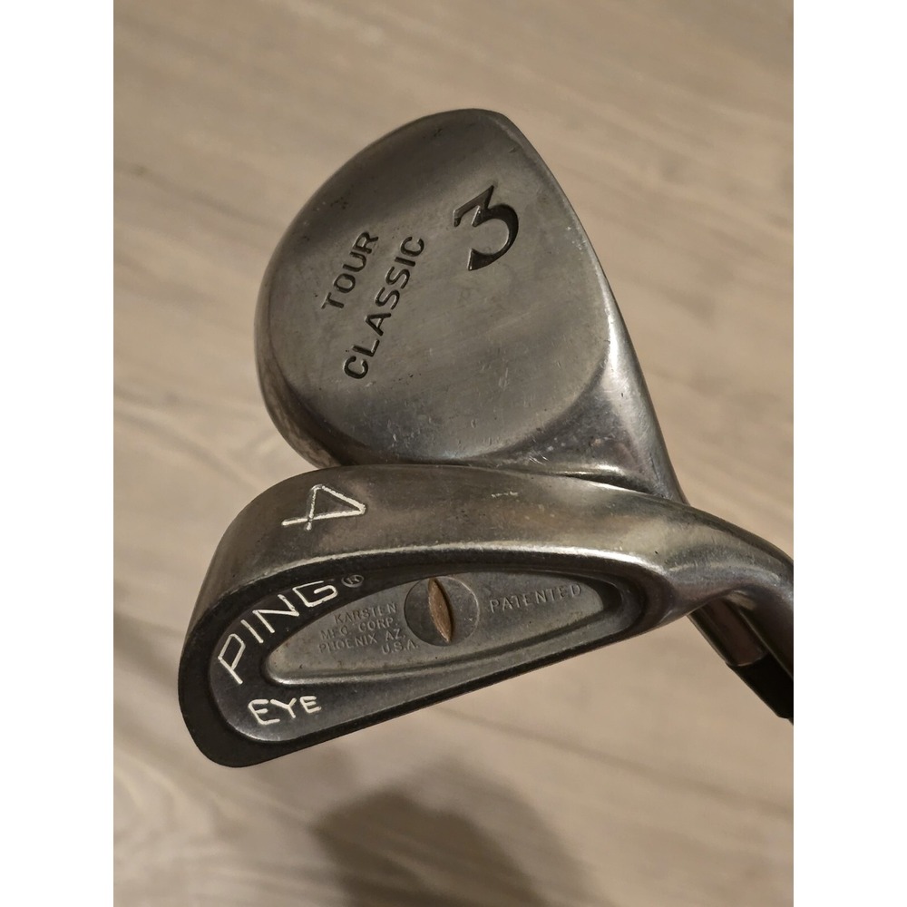 Ping Eye Iron 4 Iron & Tour Classic 3 Lot Of 2 Golf Clubs